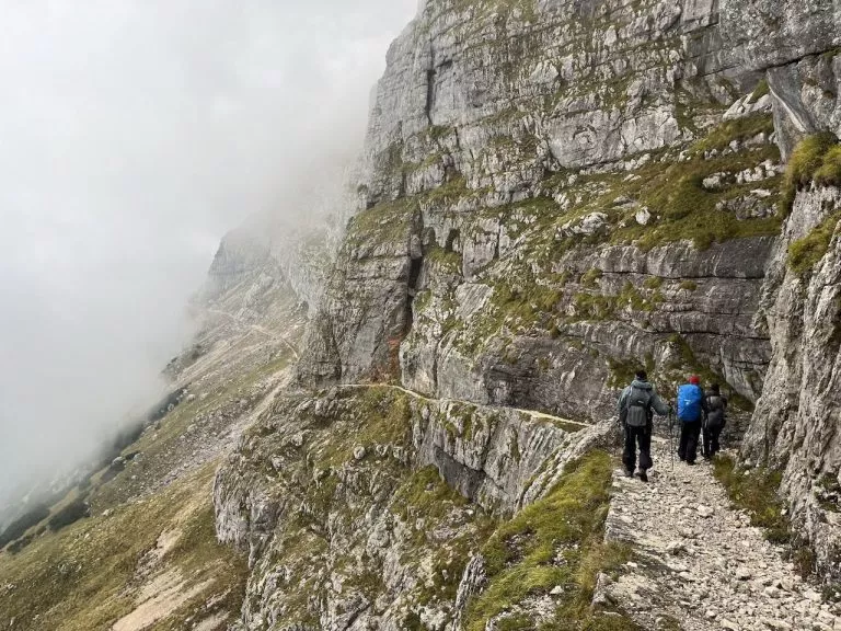a long hike down from dolič hut in late september