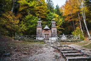 The Russian Chapel in Triglav National Park in Slovenia