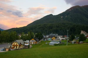 The mountain town of Kranjska Gora