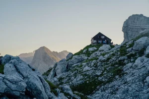 The Prehodavci hut boasts with one of the most exhilarating views in the Julian Alps
